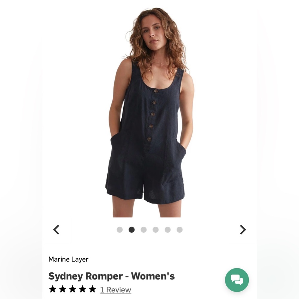 Marine Layer Sydney Romper, size XS, brand new without tags. Never worn